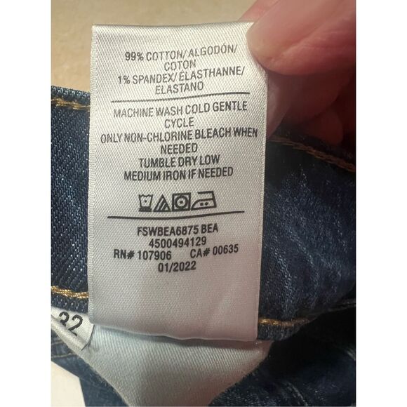 Hudson Men’s Blake  Slim Straight distressed Jeans Sz 32/34 - Picture 5 of 8